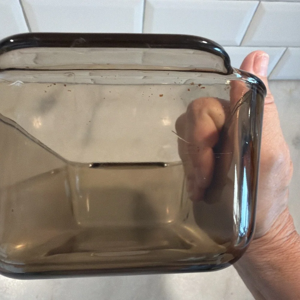 Pyrex Loaf Pan Baking Dish #213 Amber Brown Glass Corning E 15 1.5L 22x11x6cm